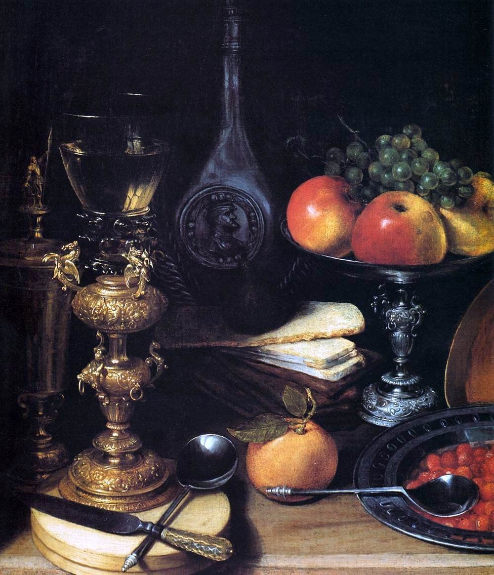 Georg Flegel Cupboard (detail) - Canvas Print