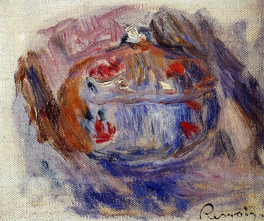 Pierre Auguste Renoir Sugar Bowl - Canvas Print