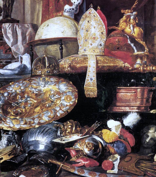 Pieter Boel Large Vanitas Still-Life (detail) - Canvas Print