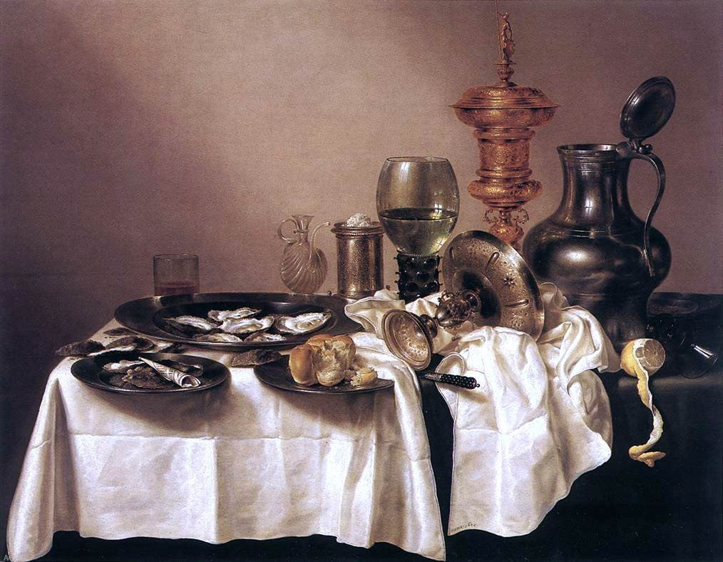 Willem Claesz Heda Still-Life with Gilt Goblet - Canvas Print