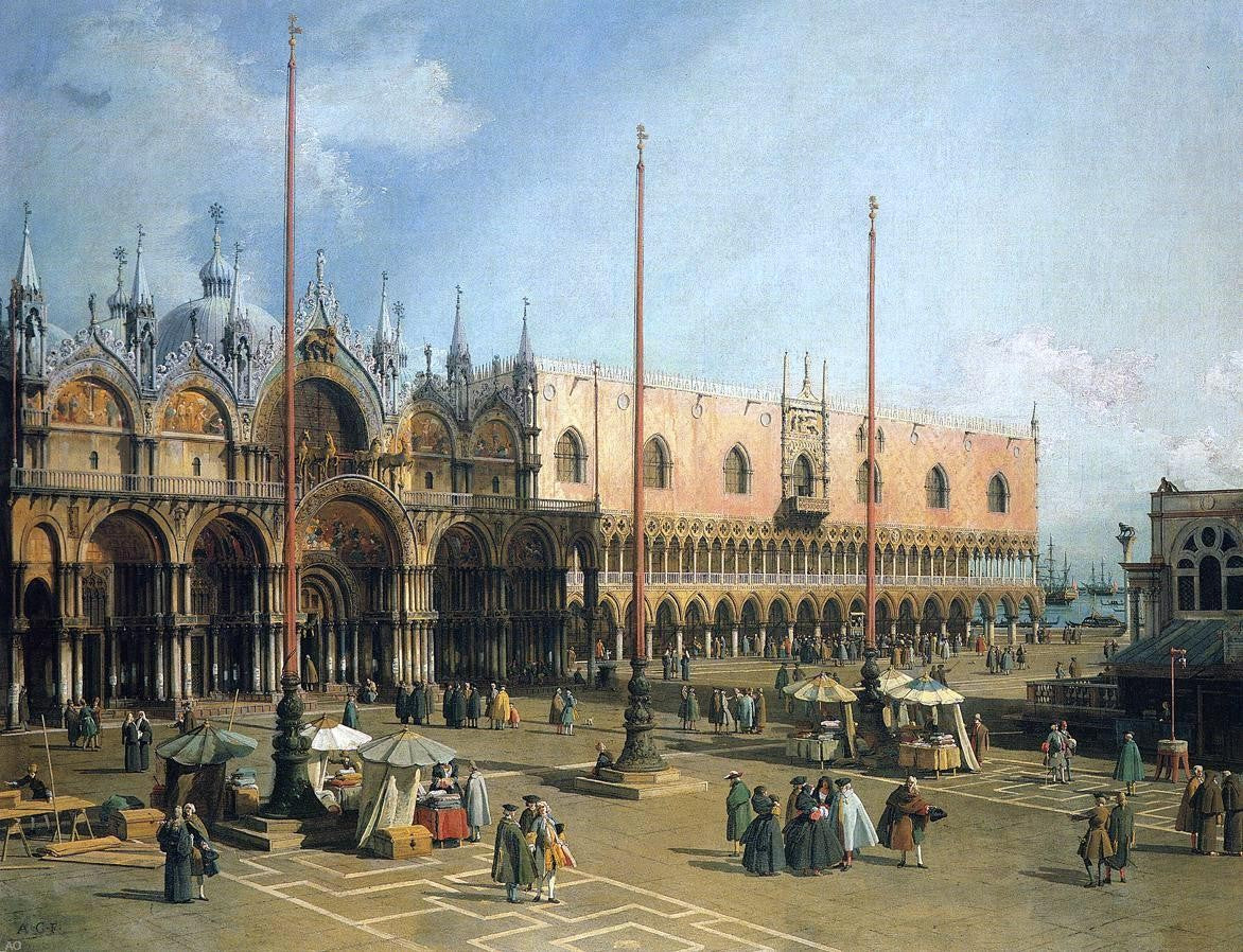 Canaletto Piazza San Marco - Canvas Print