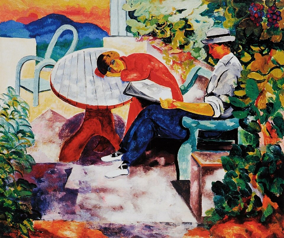 Moise Kisling La Sieste a Saint-Tropez - Canvas Print