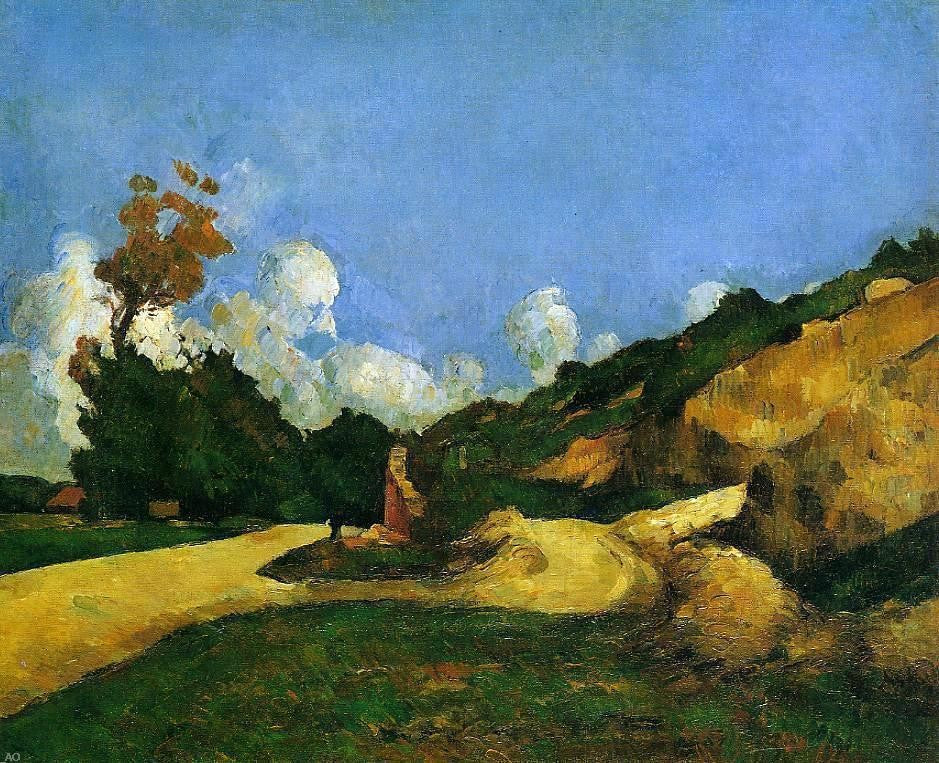 Paul Cezanne The Road - Canvas Print