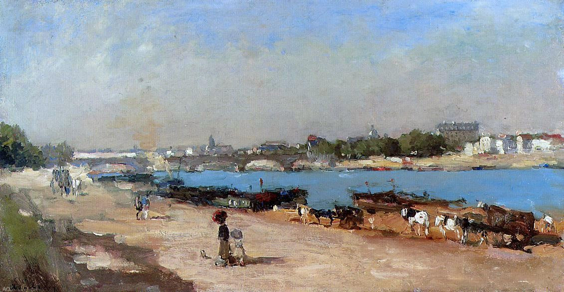 Albert Lebourg The Banks of the Seine at Bercy - Canvas Print