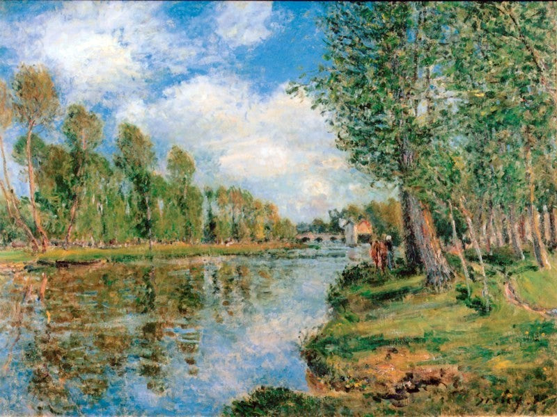 Alfred Sisley Banks of the Loing - Canvas Print