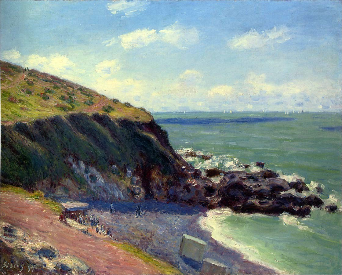 Alfred Sisley Lady's Cove - Canvas Print