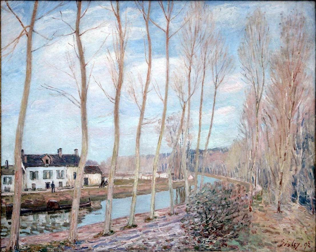 Alfred Sisley River Loing - Canvas Print