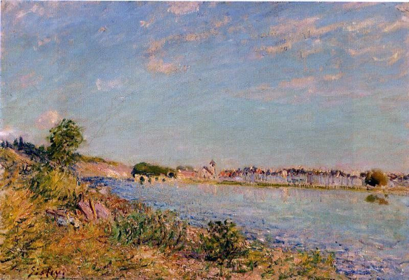 Alfred Sisley Saint-Mammes - Canvas Print