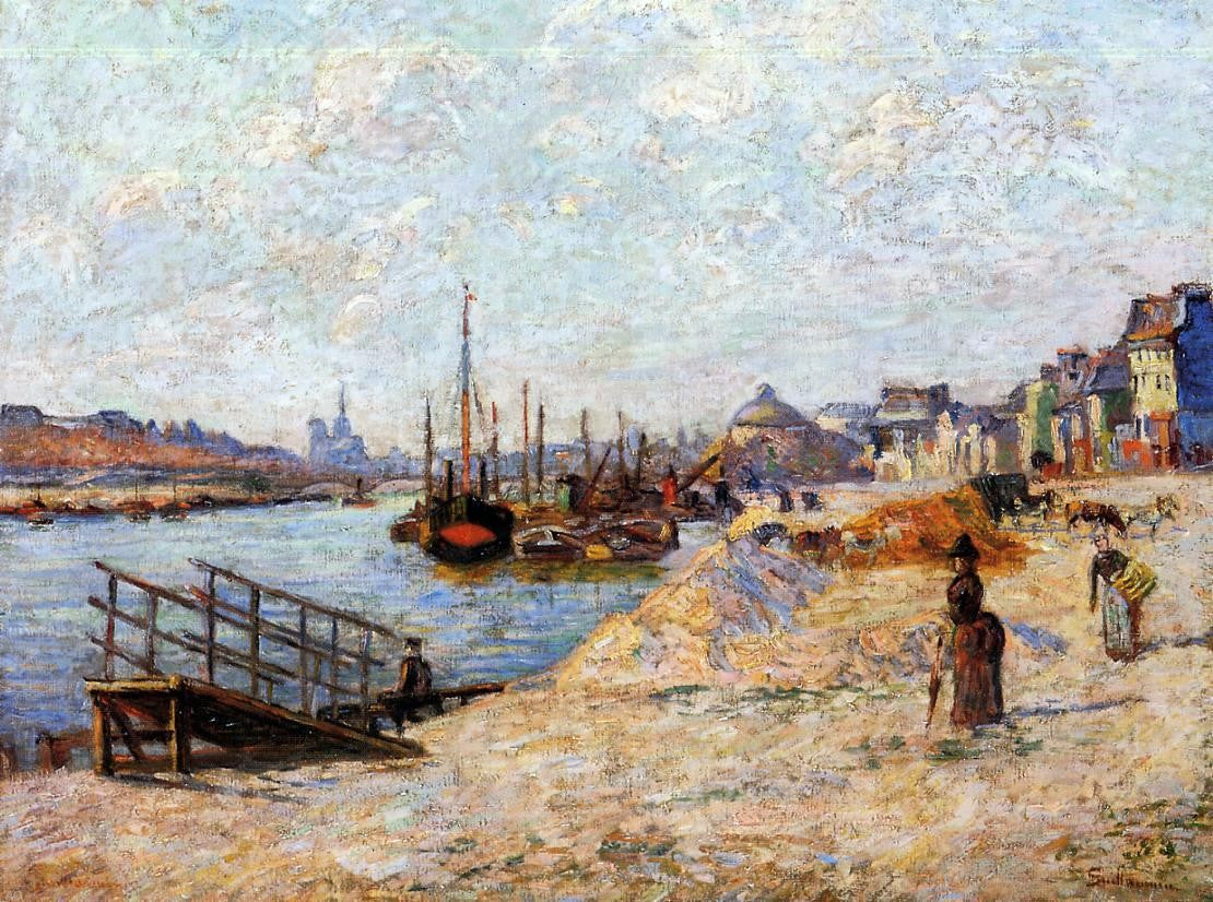 Armand Guillaumin Quai de Bercy - Canvas Print