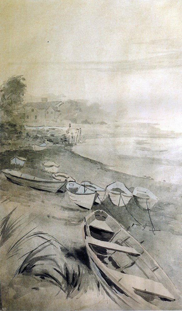 Arthur Wesley Dow Les Sables de Raguenes - Canvas Print