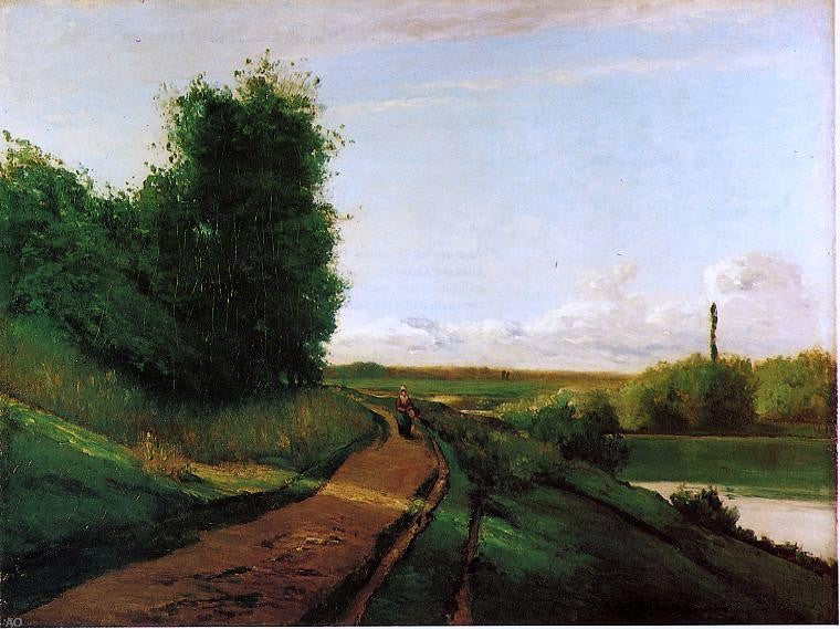 Camille Pissarro The Banks of the Marne - Canvas Print