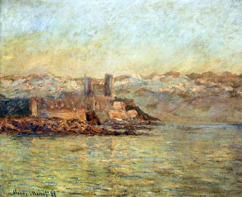 Claude Oscar Monet Antibes and the Maritime Alps - Canvas Print