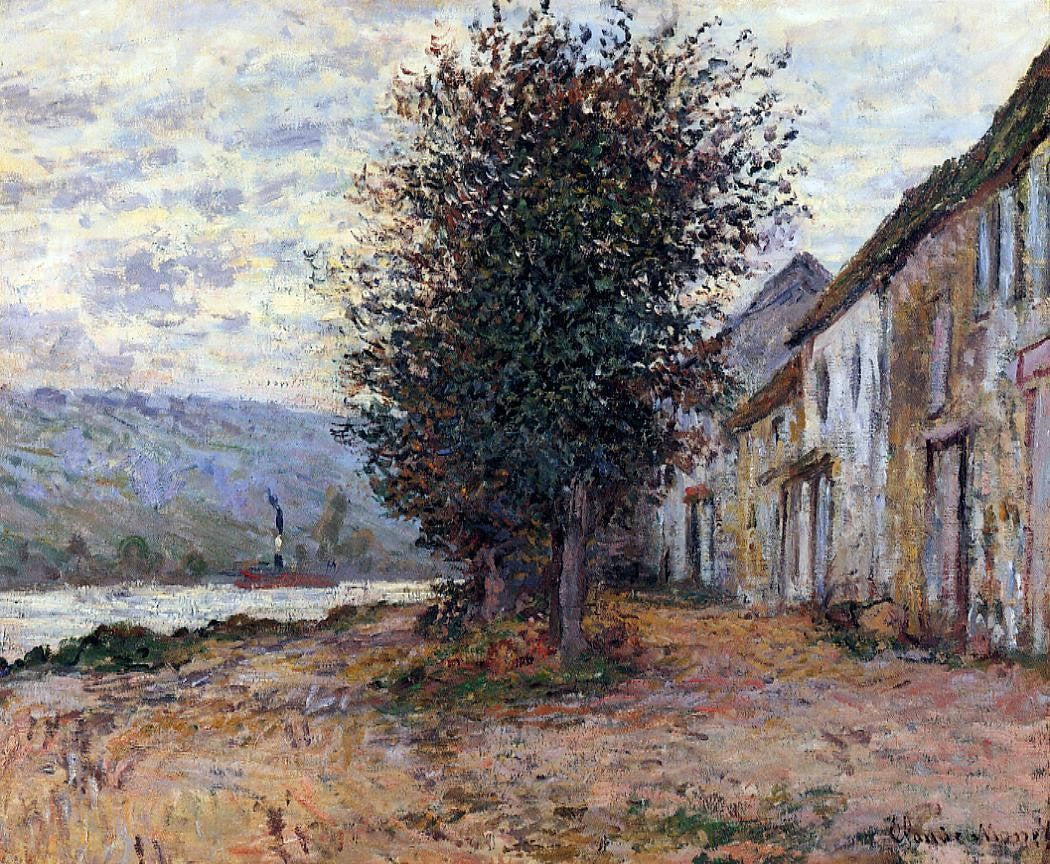Claude Oscar Monet The Banks of the Seine - Canvas Print
