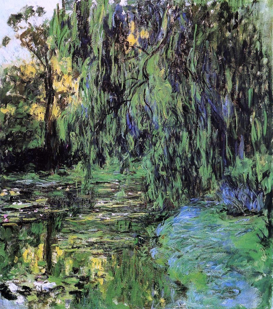 Claude Oscar Monet Weeping Willow and Water-Lily Pond - Canvas Print