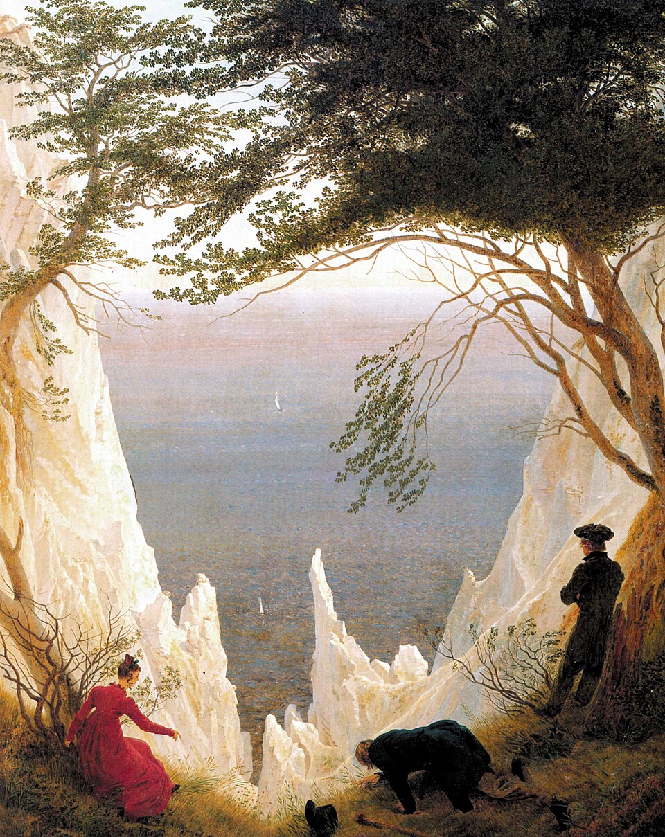 Caspar David Friedrich Chalk Cliffs on Rugen - Canvas Print