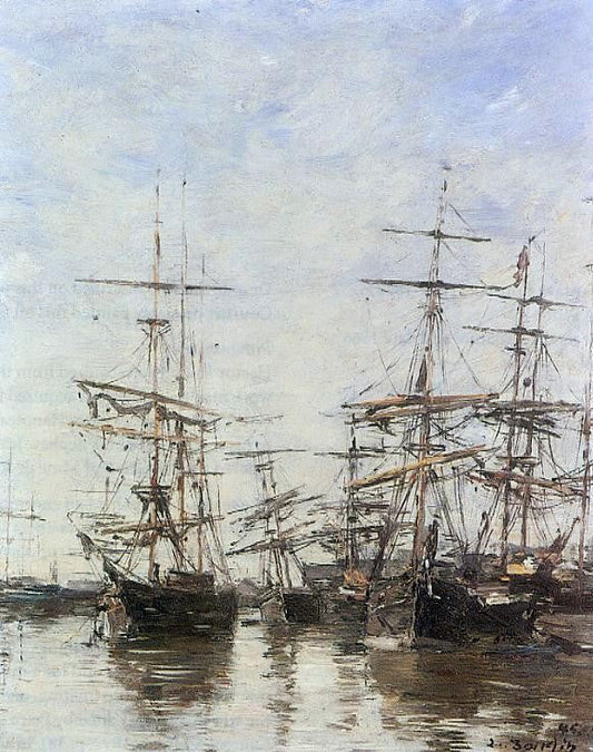 Eugene-Louis Boudin The Port - Canvas Print