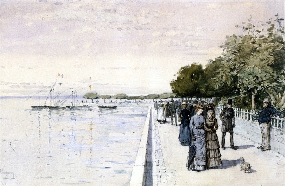 Frederick Childe Hassam Promenade - Canvas Print