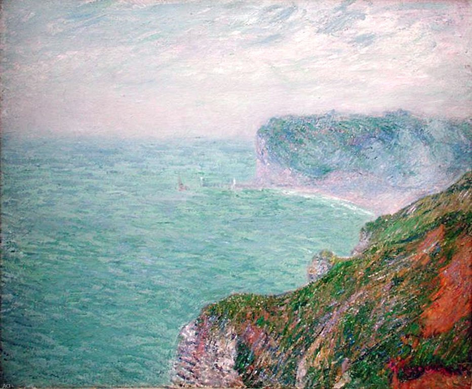 Gustave Loiseau Cliffs in Normandy - Canvas Print