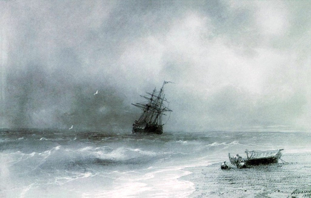 Ivan Constantinovich Aivazovsky Rough Sea - Canvas Print