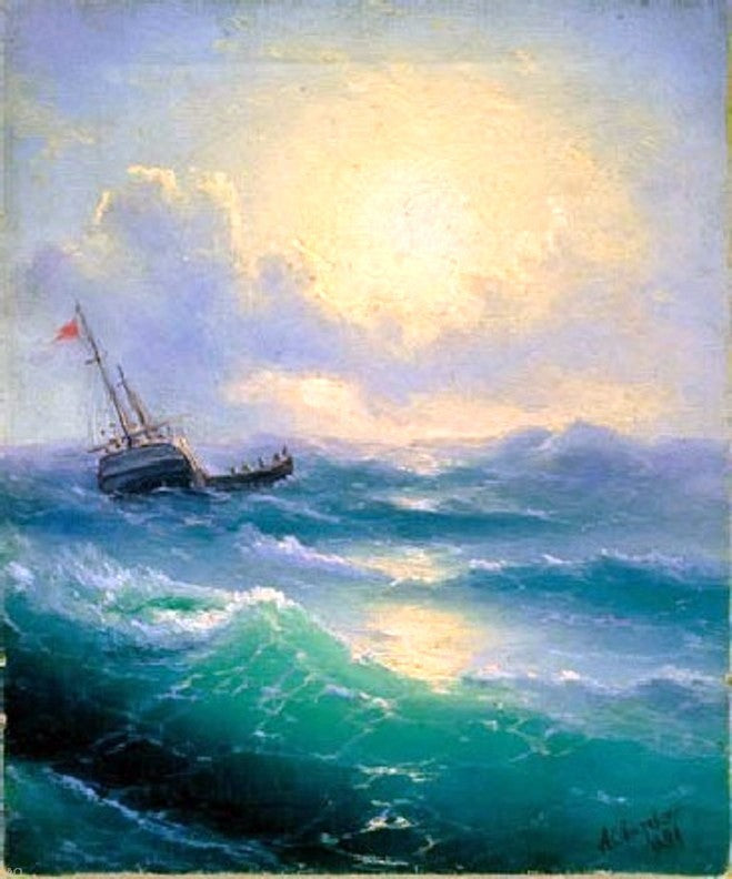 Ivan Constantinovich Aivazovsky Sea (etude) - Canvas Print