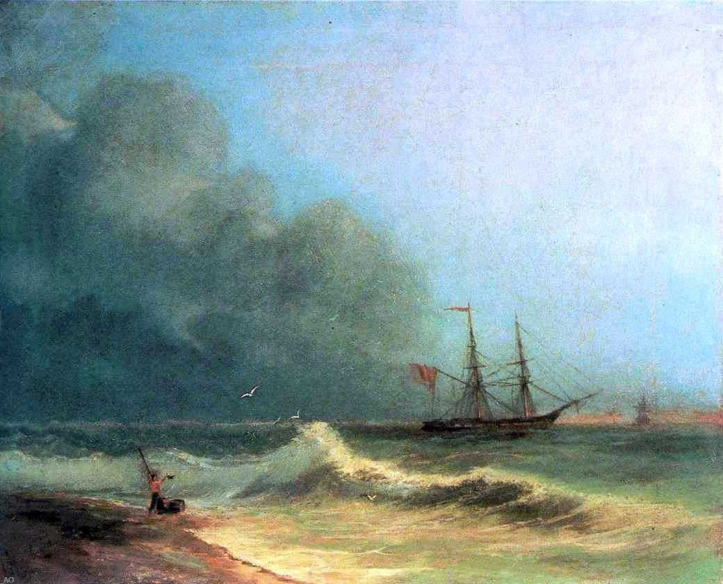 Ivan Constantinovich Aivazovsky Sea Before Storm - Canvas Print