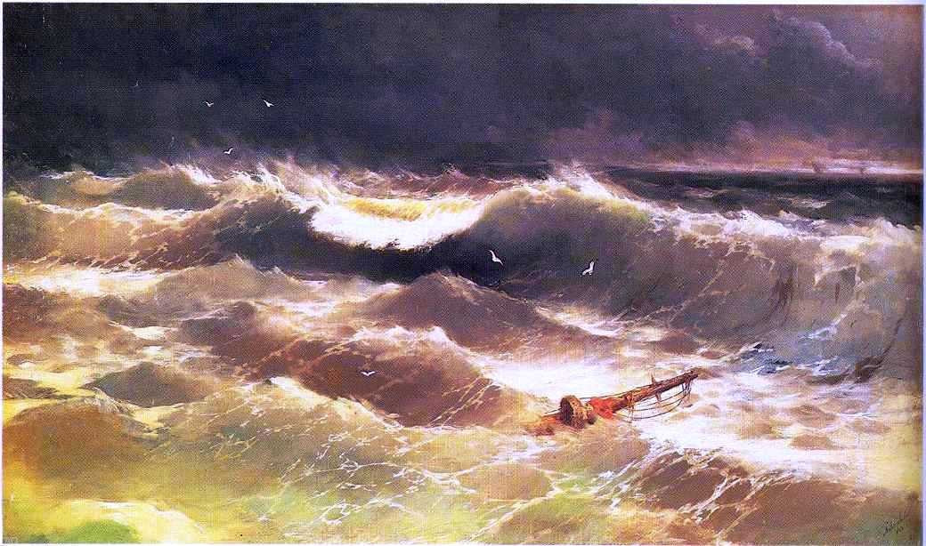 Ivan Constantinovich Aivazovsky Tempest - Canvas Print