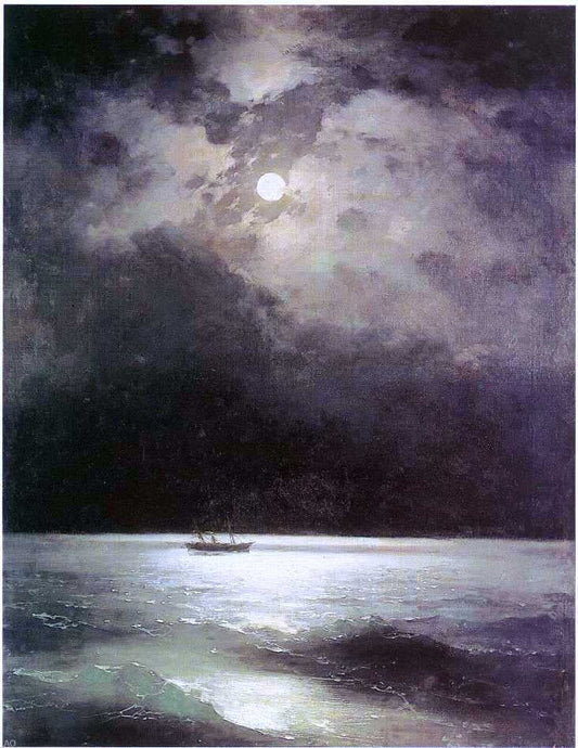 Ivan Constantinovich Aivazovsky The Black Sea at Night - Canvas Print
