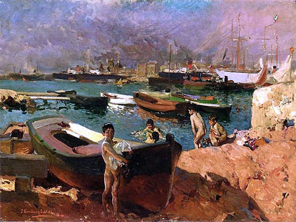 Joaquin Sorolla Y Bastida Valencia - Canvas Print
