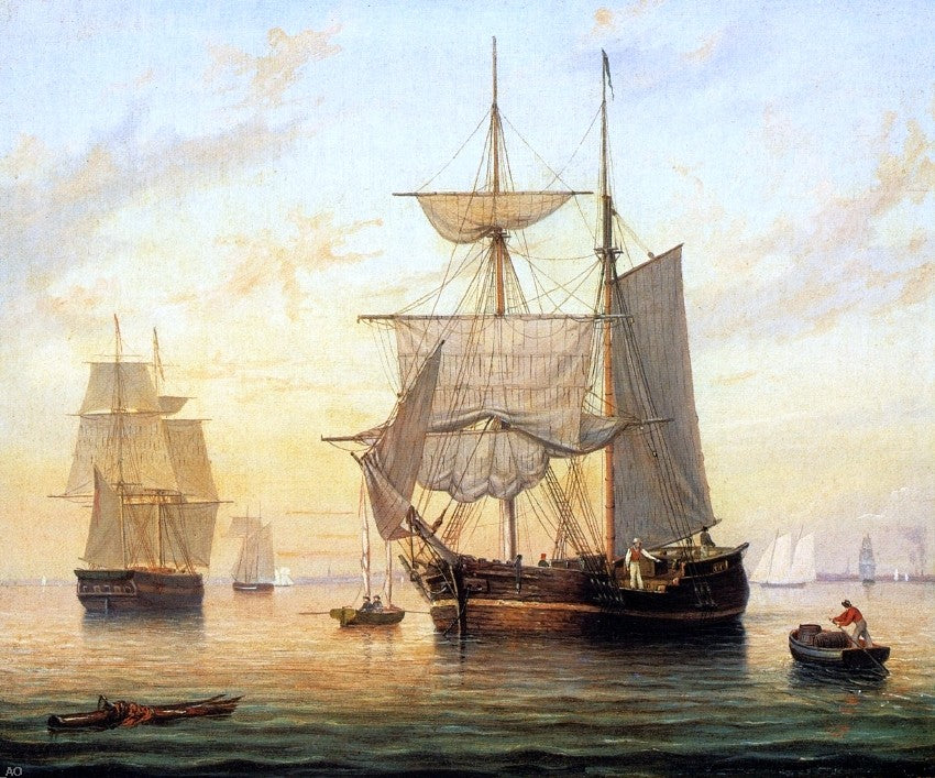 Mary Blood Mellen Shipwreck on the Beach - Canvas Print