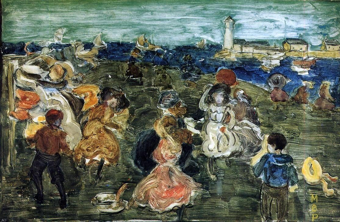 Maurice Prendergast Lighthouse - Canvas Print