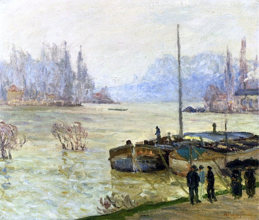Maxime Maufra Flood (Joinville-le-Pont) - Canvas Print