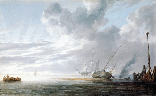 The Younger Willem Van de Velde Seascape - Canvas Print