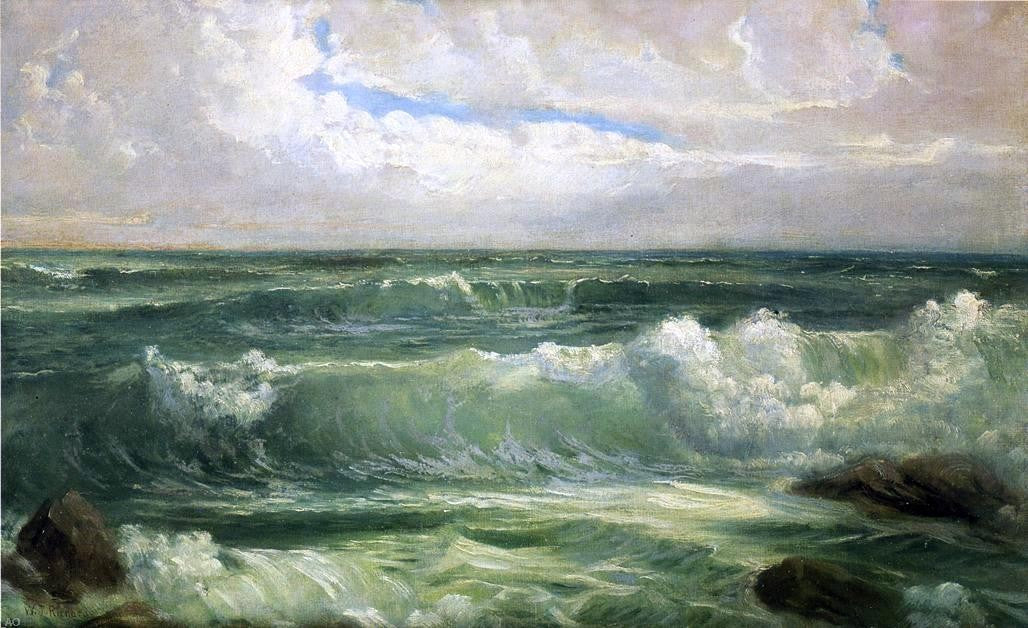 William Trost Richards Breakers - Canvas Print