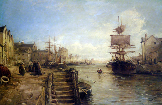 William Edward Webb A Bit of Poole Harbour - Canvas Print