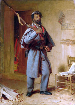 Thomas Waterman Wood A Bit of War History: The Recruit - Canvas Print