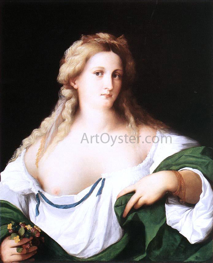 Palma Vecchio A Blonde Woman - Canvas Print