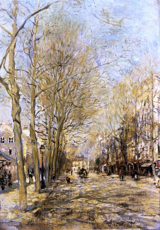 Jean-Francois Raffaelli A Boulevard - Canvas Print