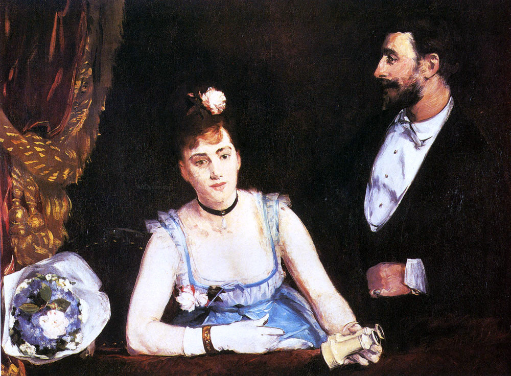 Eva Gonzales A Box At The Italian Theatre - Canvas Print