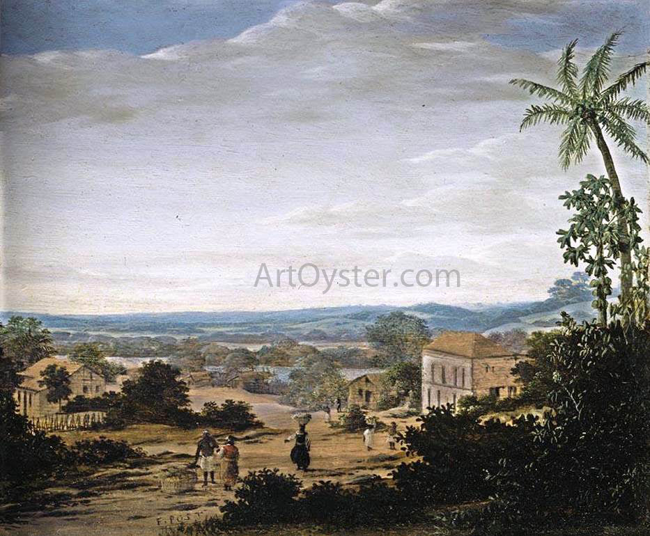 Frans Post A Brazilian Landscape - Canvas Print