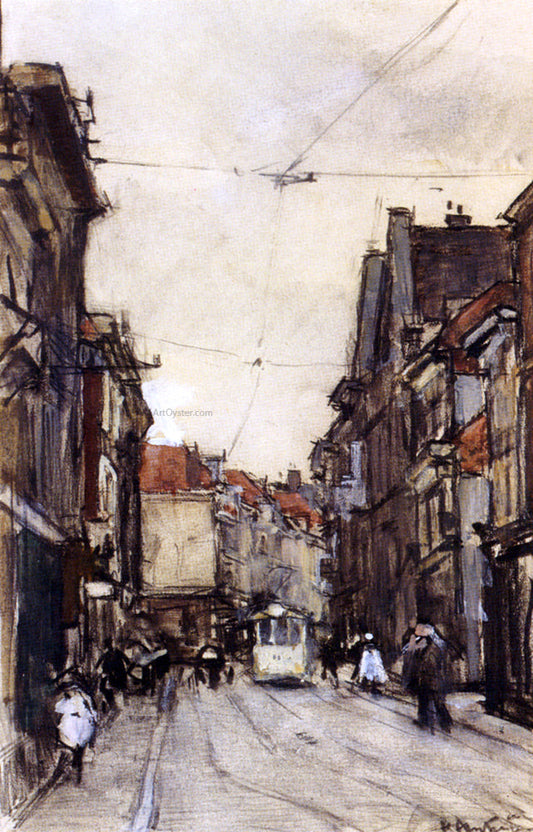 Floris Arntzenius A Busy Street, The Hague - Canvas Print