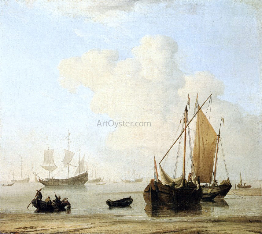 The Younger Willem Van de Velde A Calm - Canvas Print