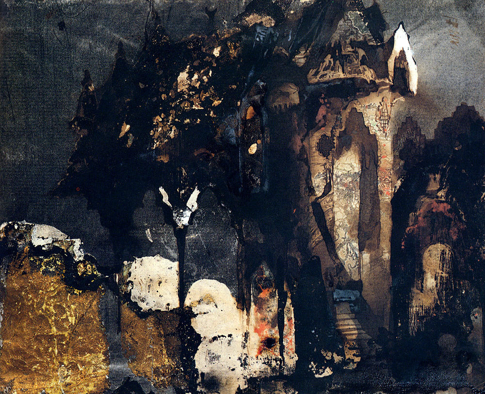 Victor Hugo A Castle In A Fantastic Landscape - Canvas Print
