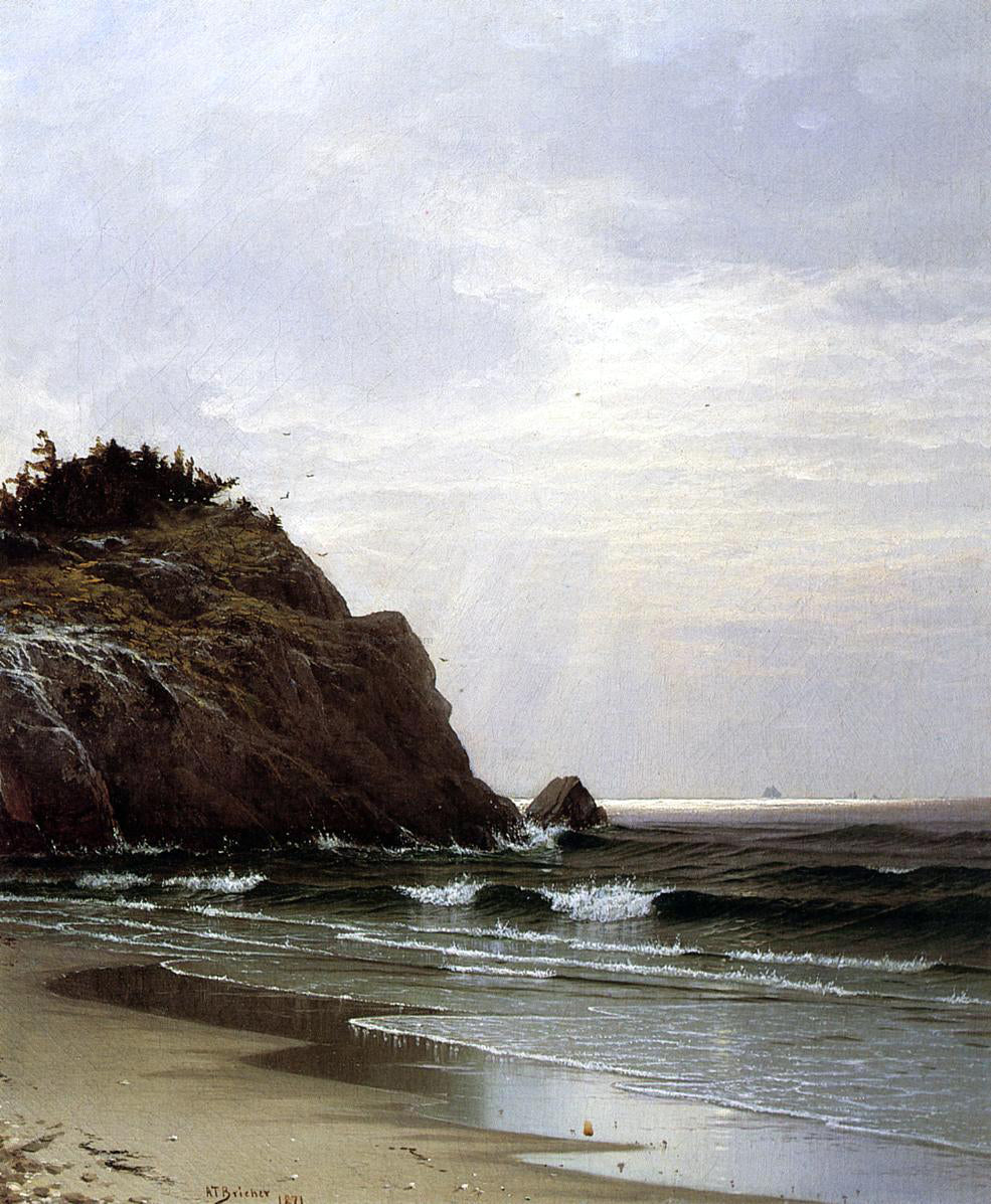 Alfred Thompson Bricher A Cloudy Day - Canvas Print