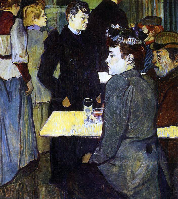 Henri De Toulouse-Lautrec A Corner in the Moulin de la Galette - Canvas Print