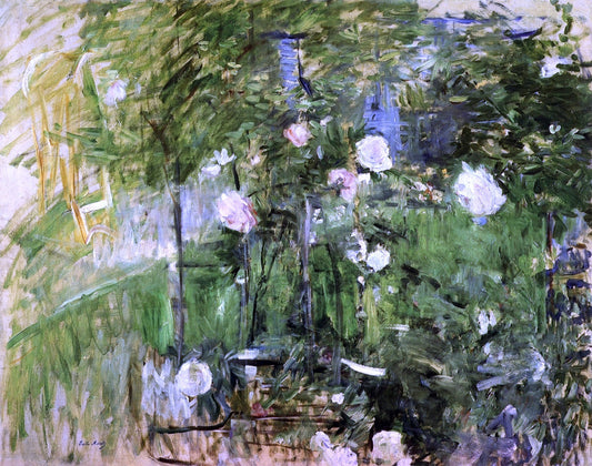 Berthe Morisot A Corner of the Rose Garden - Canvas Print