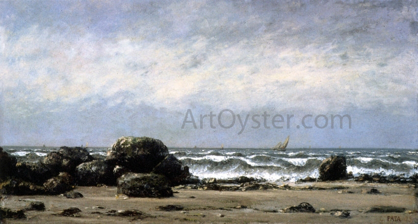 Cherubino Pata A Coastal Landscape - Canvas Print