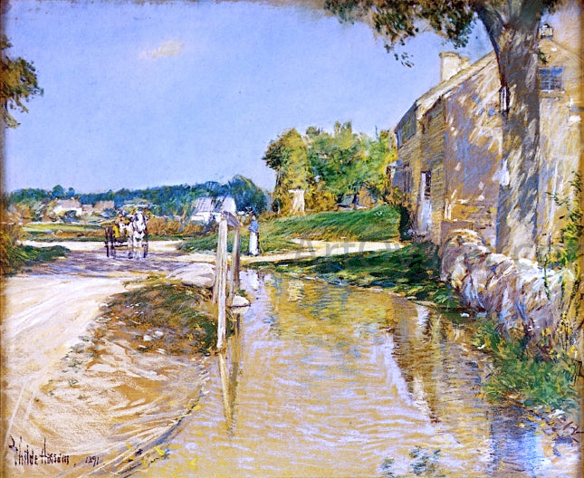 Frederick Childe Hassam A Country Road - Canvas Print