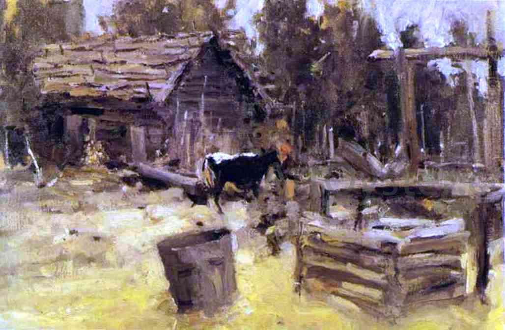 Constantin Alexeevich Korovin Courtyard - Canvas Print