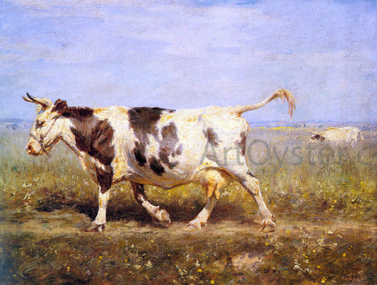 Michael Therkildsen A Cow on a Path - Canvas Print