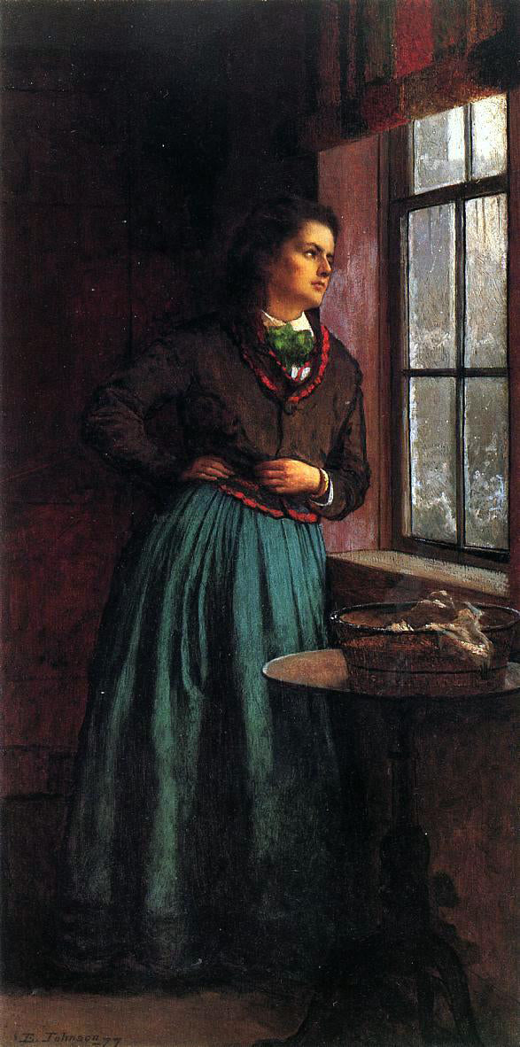 Eastman Johnson Day Dream - Canvas Print